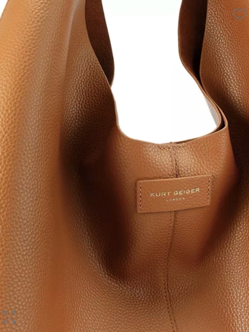 Kurt Geiger London Violet Brown Leather Slouch Hobo Bag; NWT - Picture 5 of 8